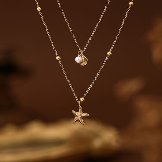 Samudra - Starfish Shell Necklace