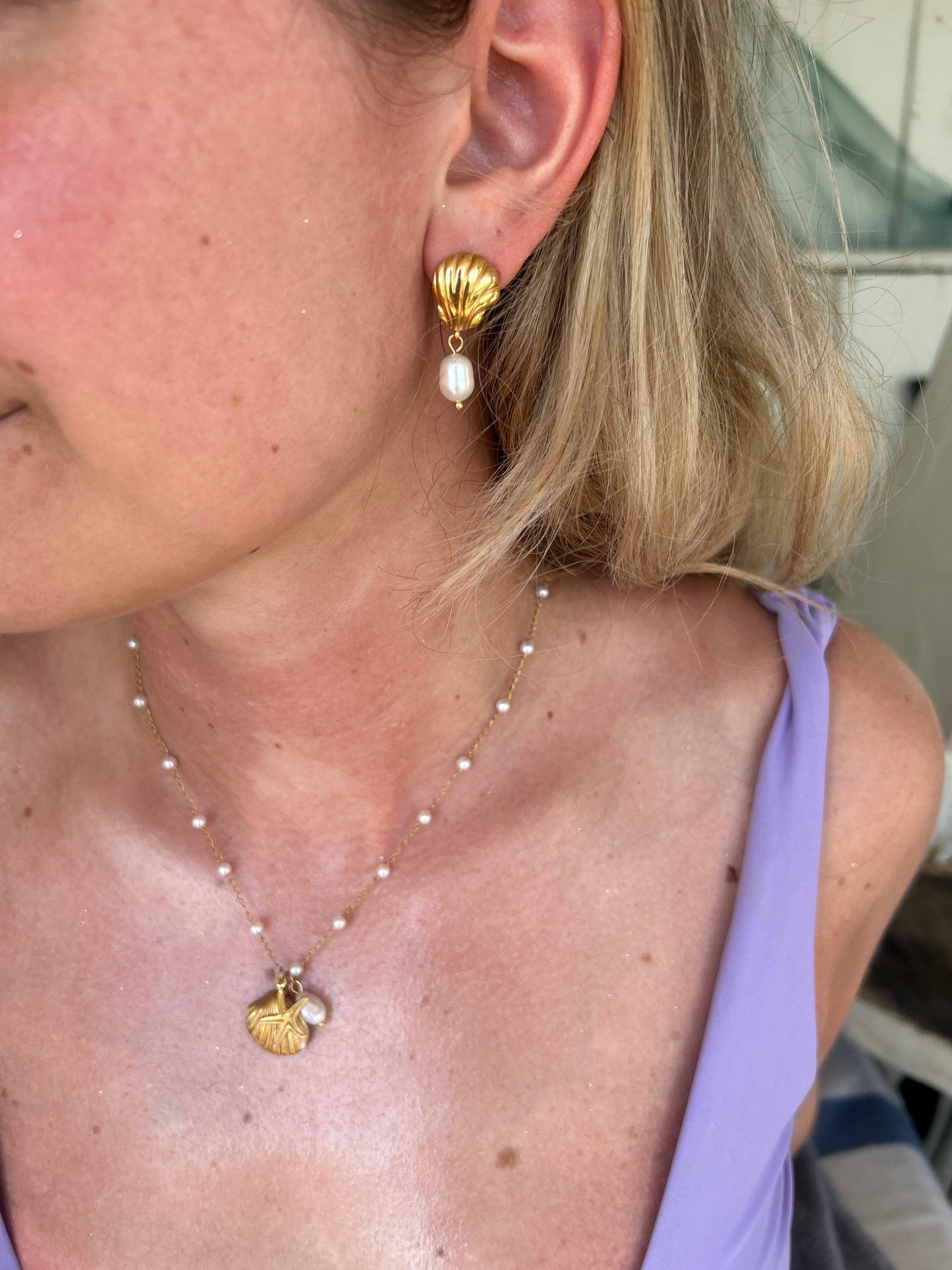 Indah - Shell Earrings