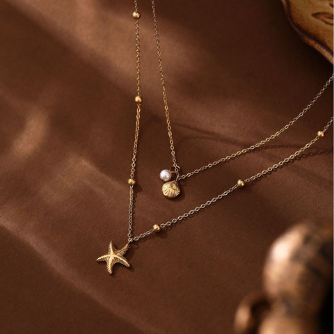 Samudra - Starfish Shell Necklace